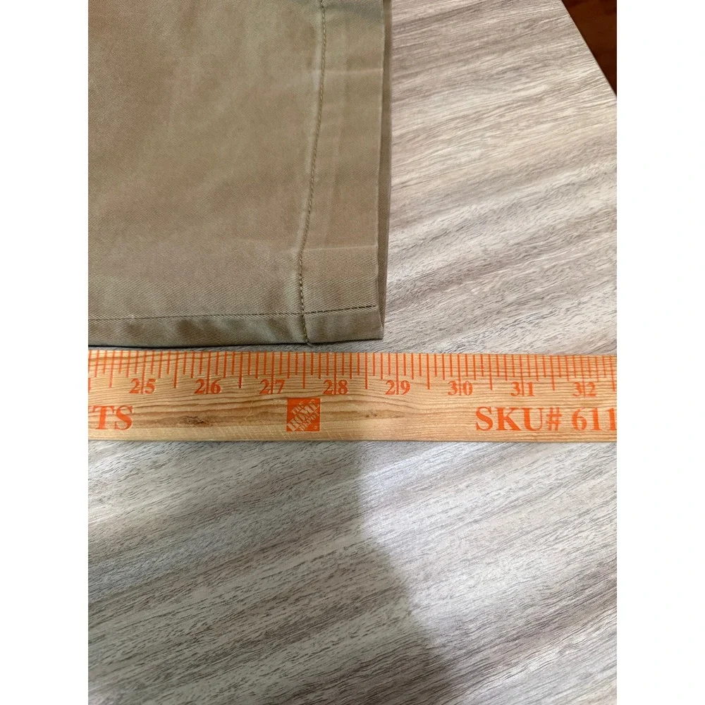 Banana Republic Men Aiden Chino 37x28 Khaki Tan Slim Stretch Cotton Preppy Offic